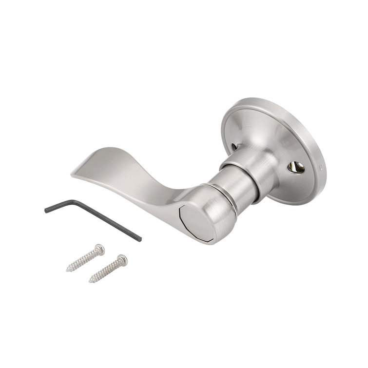 Probrico Dummy Door Levers Wave Style Door Handles Brushed Nickel